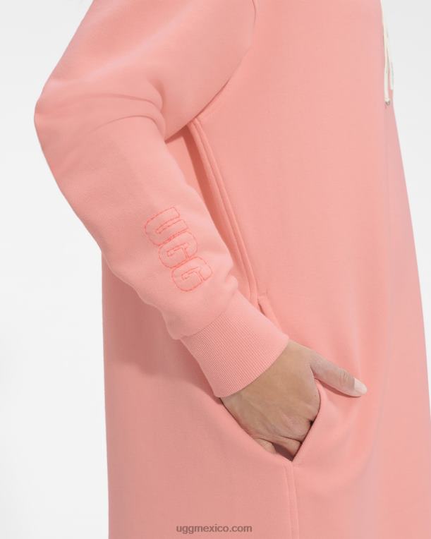 ópalo rosa 00NF1324 UGG mujer vestido con capucha aderyn