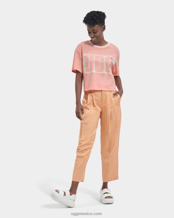 ópalo rosa 00NF2166 UGG mujer playera con logo de colores combinados de Jordene