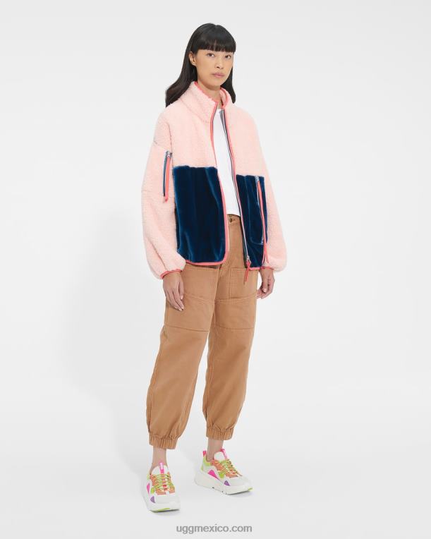 ópalo rosa/azul honor 00NF172 UGG mujer chamarra sherpa marlene
